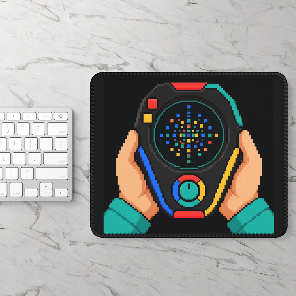 Game Gear Mousepad — Retro Console Pixel Art Desk Mat, Multicolor Edition — original Wear8bit pixel-art product design, product image 3, digital mockup