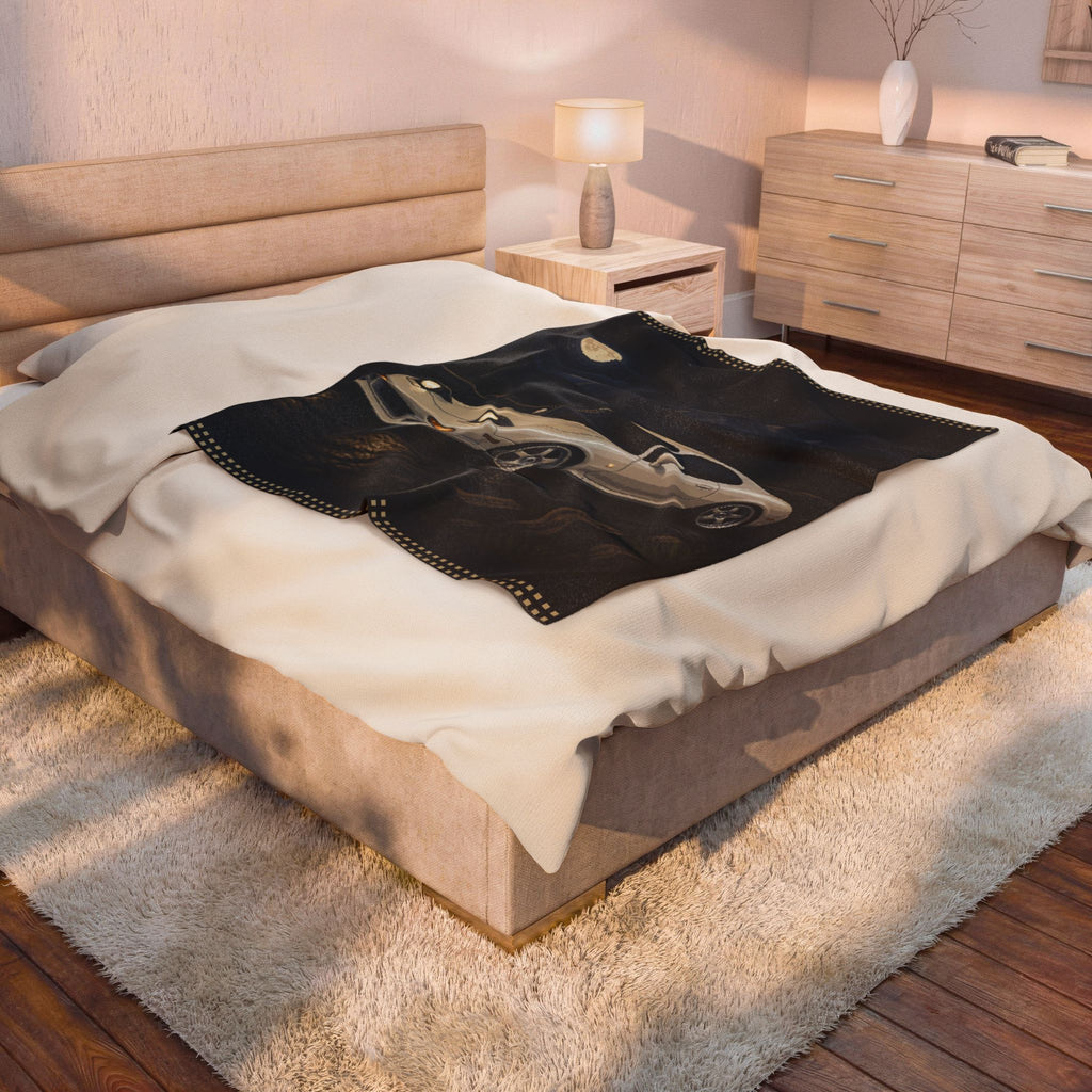 Pearl Apex Pixel Art Plush Blanket — Winter & Cozy — original Wear8bit pixel-art product design, product image 5, digital mockup