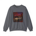 Amber Overdrive Pixel Art Crewneck Sweatshirt — Fall & Cozy — original Wear8bit pixel-art product design, product image 3, digital mockup