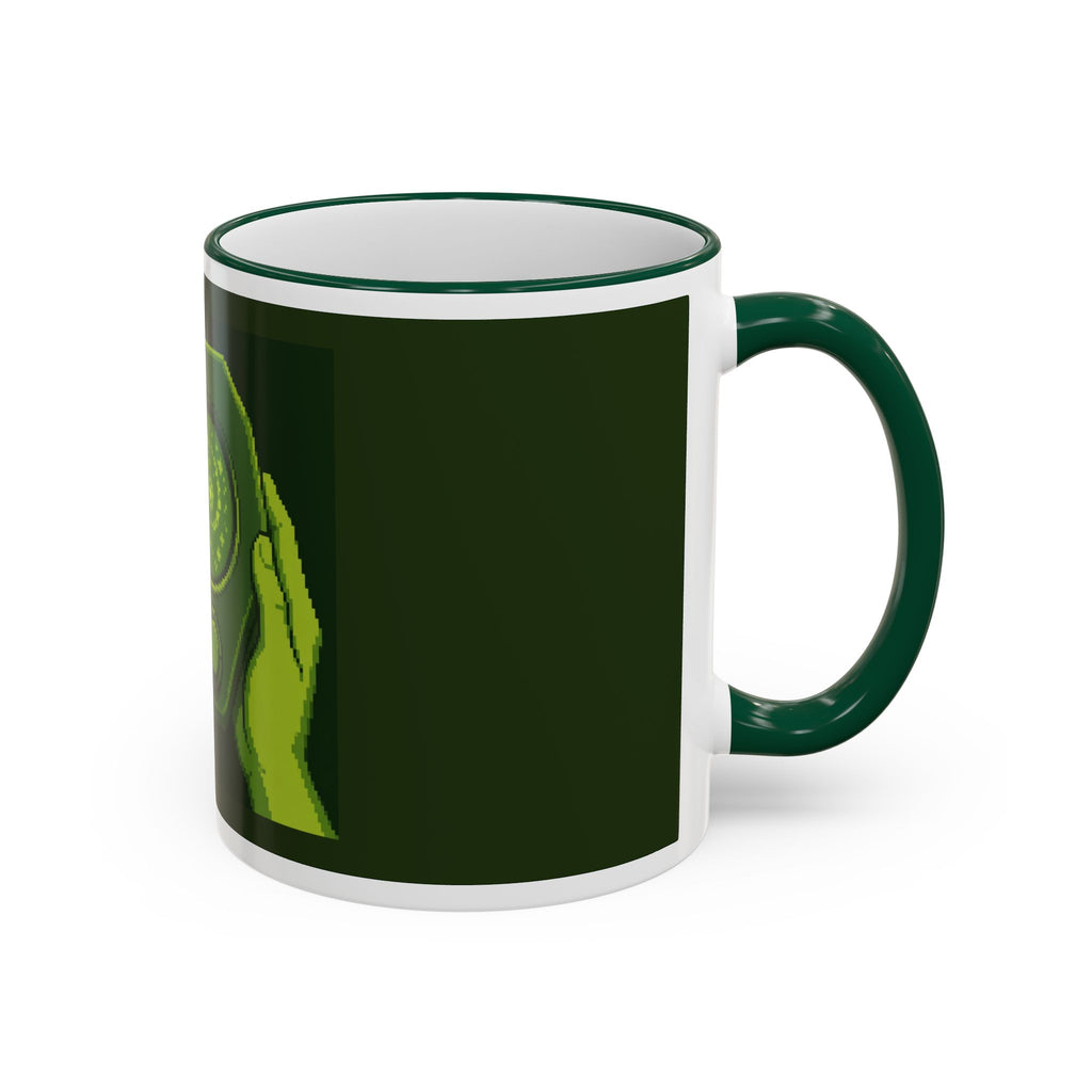 Retro Handheld Gamer Mug — Original Pixel Art 80s Nostalgia Coffee Cup — original Wear8bit pixel-art product design, product image 5, digital mockup