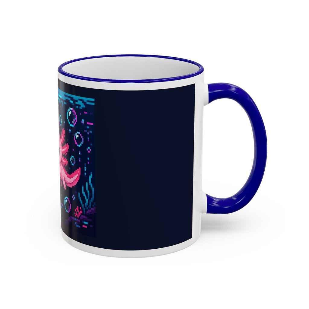 Axolotl Glitch Mug — original Wear8bit pixel-art product design, product image 5, digital mockup