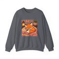 Baby Fox Pixel Art Crewneck Sweatshirt — Winter & Cozy — original Wear8bit pixel-art product design, product image 3, digital mockup