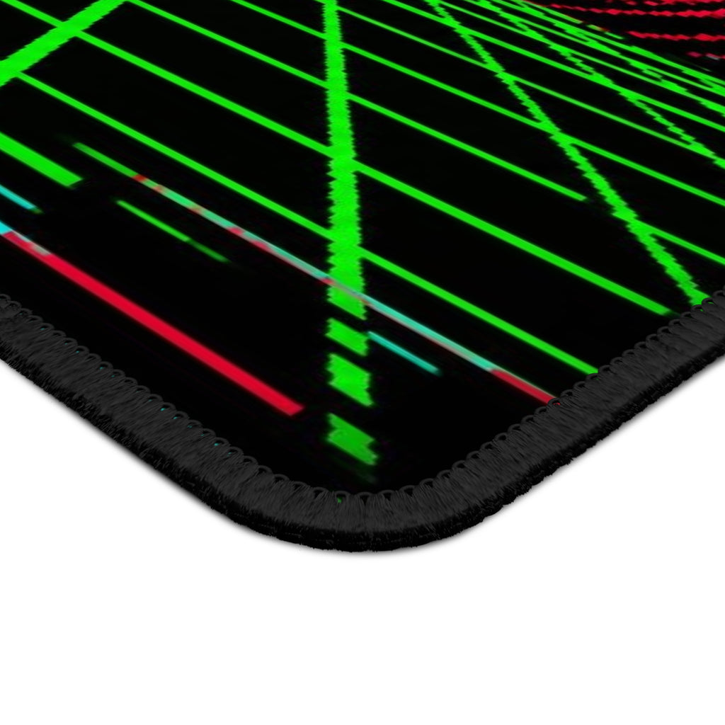 Arcade Cabinet Mousepad — Neon Pixel Art Sunset Desk Mat, Retro Gaming Decor — original Wear8bit pixel-art product design, product image 5, digital mockup