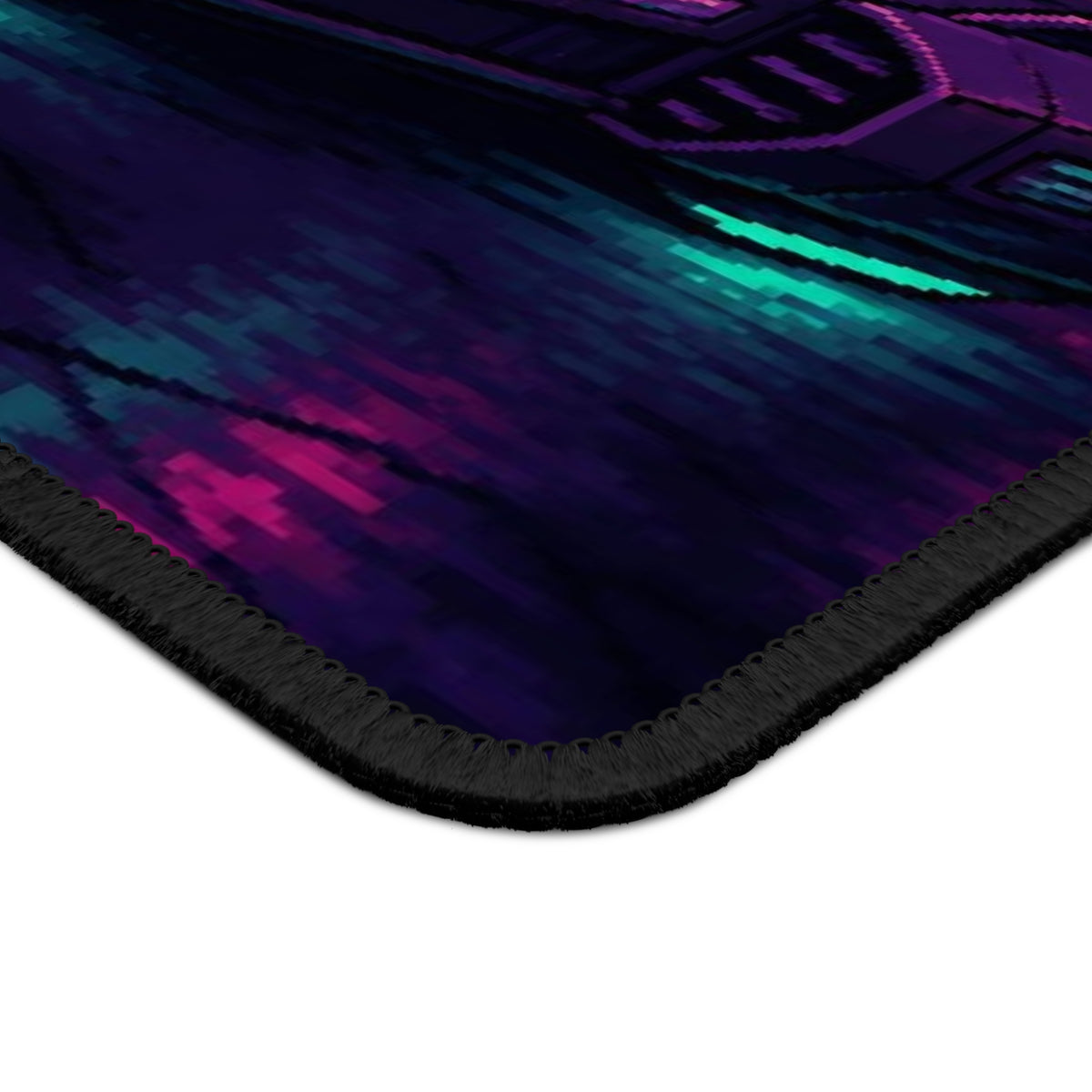 Midnight Tuner Mousepad — Original JDM Pixel Art Desk Mat, Night Drift Decor — original Wear8bit pixel-art product design, product image 5, digital mockup