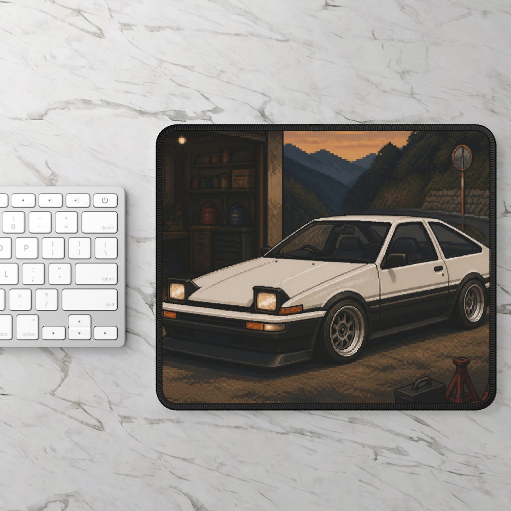 Dusk Beltline Pixel Art Mousepad — 90s Night Drive — original Wear8bit pixel-art product design, product image 3, digital mockup