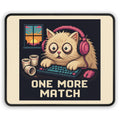 One More Match Gaming Cat Gaming Mousepad — Wear8bit — supplier digital product render, angle 1