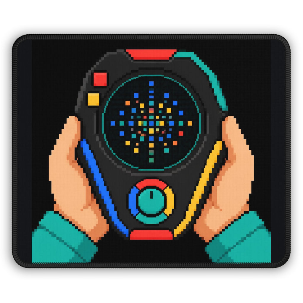 Game Gear Mousepad — Retro Console Pixel Art Desk Mat, Multicolor Edition — original Wear8bit pixel-art product design, product image 2, digital mockup