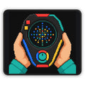 Game Gear Mousepad — Retro Console Pixel Art Desk Mat, Multicolor Edition — original Wear8bit pixel-art product design, product image 2, digital mockup