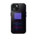 Static Noise Phone Case — Vertical CRT Pixel Art Case, Synthwave Phone Case — original Wear8bit pixel-art product design, product image 2, digital mockup