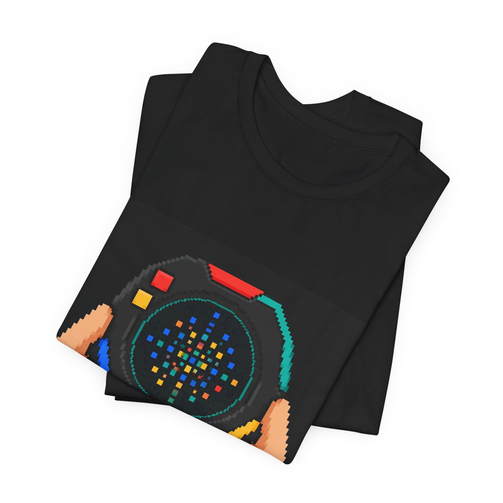 Game Gear Graphic Tee — Retro Console Pixel Art Shirt, Multicolor Edition — original Wear8bit pixel-art product design, product image 4, digital mockup