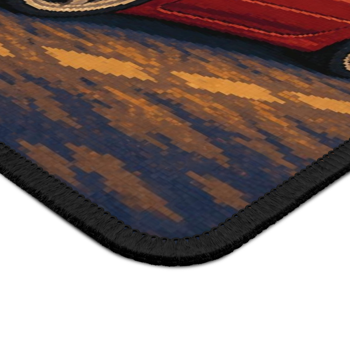 Sunset Grand Tourer Pixel Art Mousepad — 90s Night Drive — original Wear8bit pixel-art product design, product image 5, digital mockup