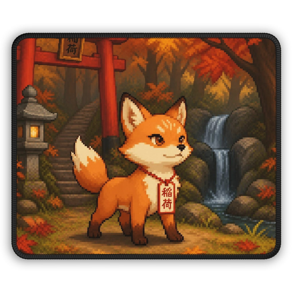 Kitsune Mousepad — original Wear8bit pixel-art product design, product image 2, digital mockup