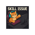 Skill Issue Gaming Cat Sticker — Wear8bit — supplier digital product render, angle 1