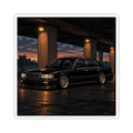 Amber Executive Pixel Art Sticker — 90s Night Drive — original Wear8bit pixel-art product design, product image 2, digital mockup