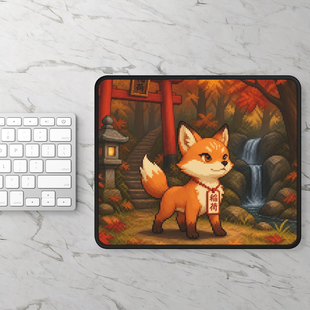 Kitsune Mousepad — original Wear8bit pixel-art product design, product image 3, digital mockup