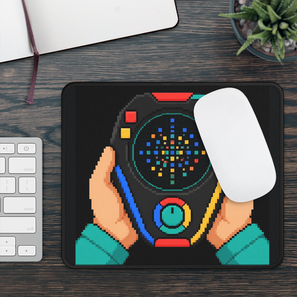 Game Gear Mousepad — Retro Console Pixel Art Desk Mat, Multicolor Edition — original Wear8bit pixel-art product design, product image 4, digital mockup