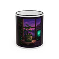 Pixel Garden Mug — Cottagecore Pixel Art Coffee Mug, CRT-Glow Design — original Wear8bit pixel-art product design, product image 2, digital mockup