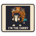 I'M The Carry Gaming Cat Gaming Mousepad — Wear8bit — supplier digital product render, angle 1