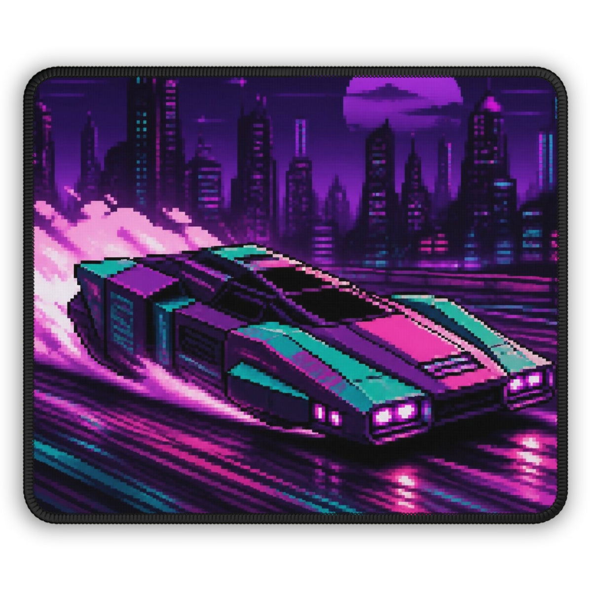 Drift Line Mousepad — Original JDM Pixel Art Desk Mat, Tuner Car Decor — original Wear8bit pixel-art product design, product image 2, digital mockup