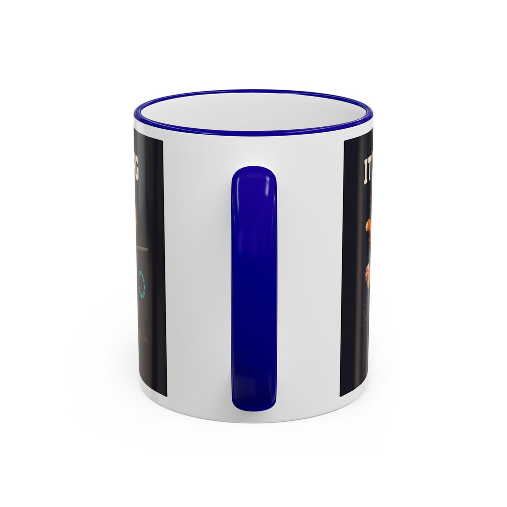 It'S The Lag Gaming Cat Accent Mug — Wear8bit — supplier digital product render, angle 2