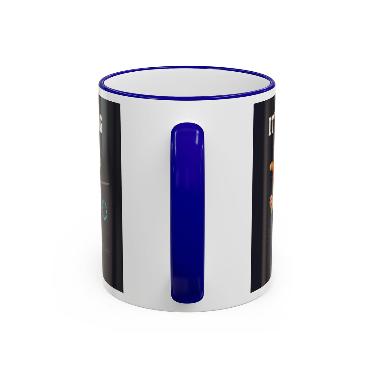 It'S The Lag Gaming Cat Accent Mug — Wear8bit — supplier digital product render, angle 2