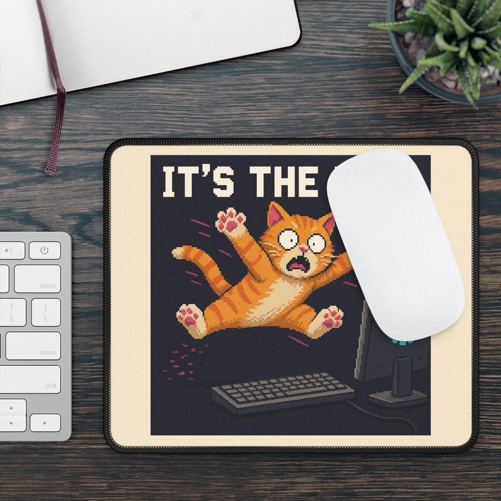 It'S The Lag Gaming Cat Gaming Mousepad — Wear8bit — supplier digital product render, angle 3
