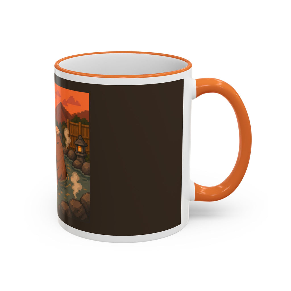Capybara Arcade Mug — original Wear8bit pixel-art product design, product image 5, digital mockup