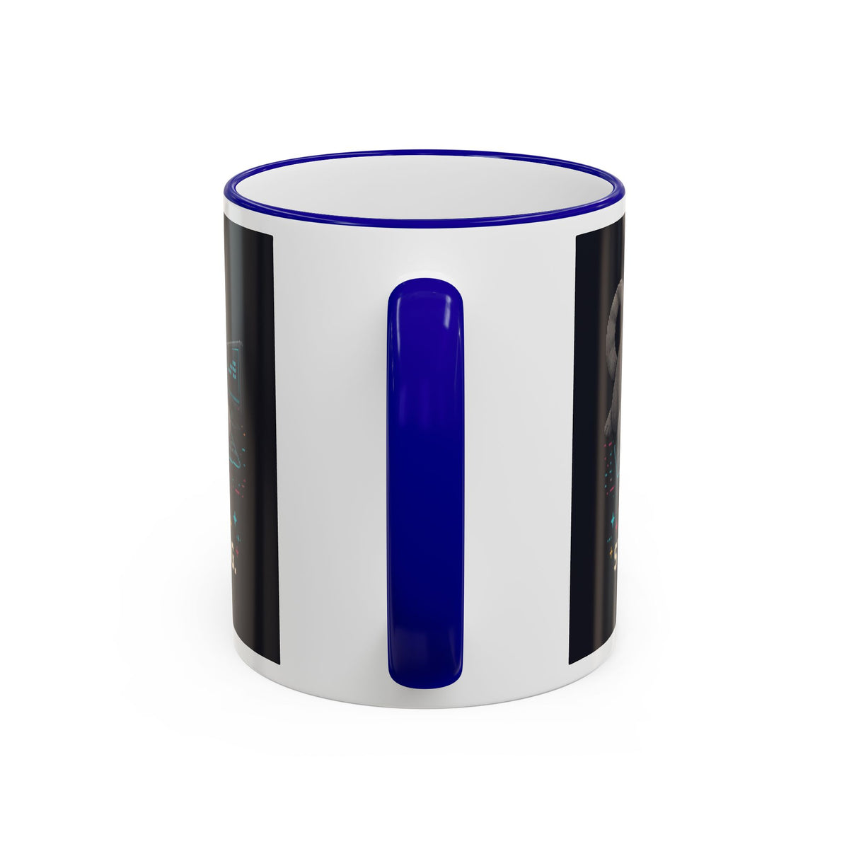 Afk. Still Judging. Gaming Cat Accent Mug — Wear8bit — supplier digital product render, angle 2