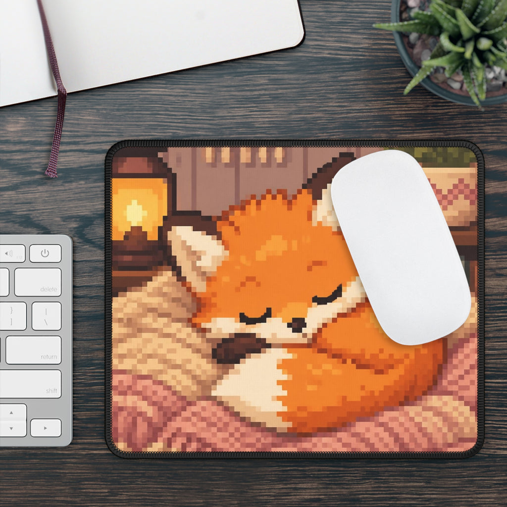 Baby Fox Mousepad — original Wear8bit pixel-art product design, product image 4, digital mockup