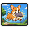 Corgi Cartridge Mousepad — original Wear8bit pixel-art product design, product image 2, digital mockup