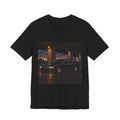Amber Executive Pixel Art Tee — 90s Night Drive — original Wear8bit pixel-art product design, product image 2, digital mockup