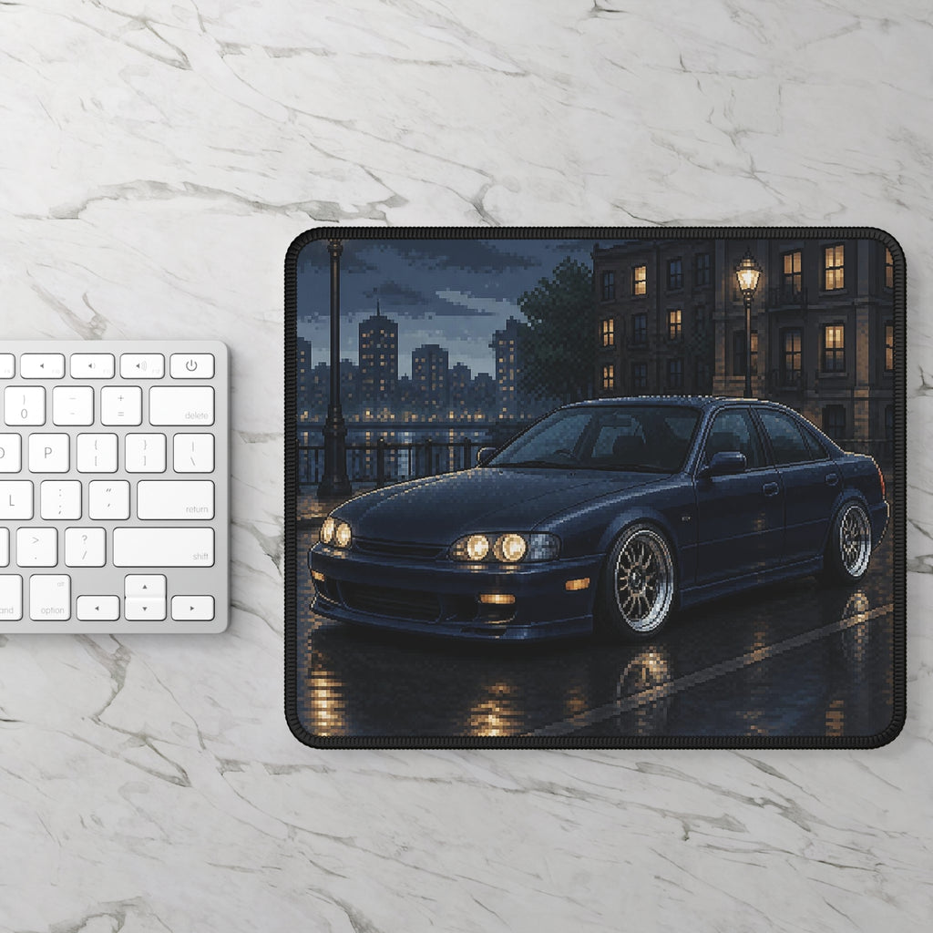 Rainline Sport Pixel Art Mousepad — 90s Night Drive — original Wear8bit pixel-art product design, product image 3, digital mockup