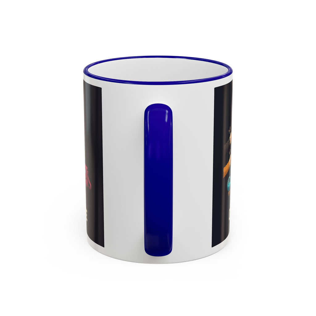 Healer On Strike Gaming Cat Accent Mug — Wear8bit — supplier digital product render, angle 2