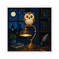 Owl Lamp Sticker — original Wear8bit pixel-art product design, product image 2, digital mockup