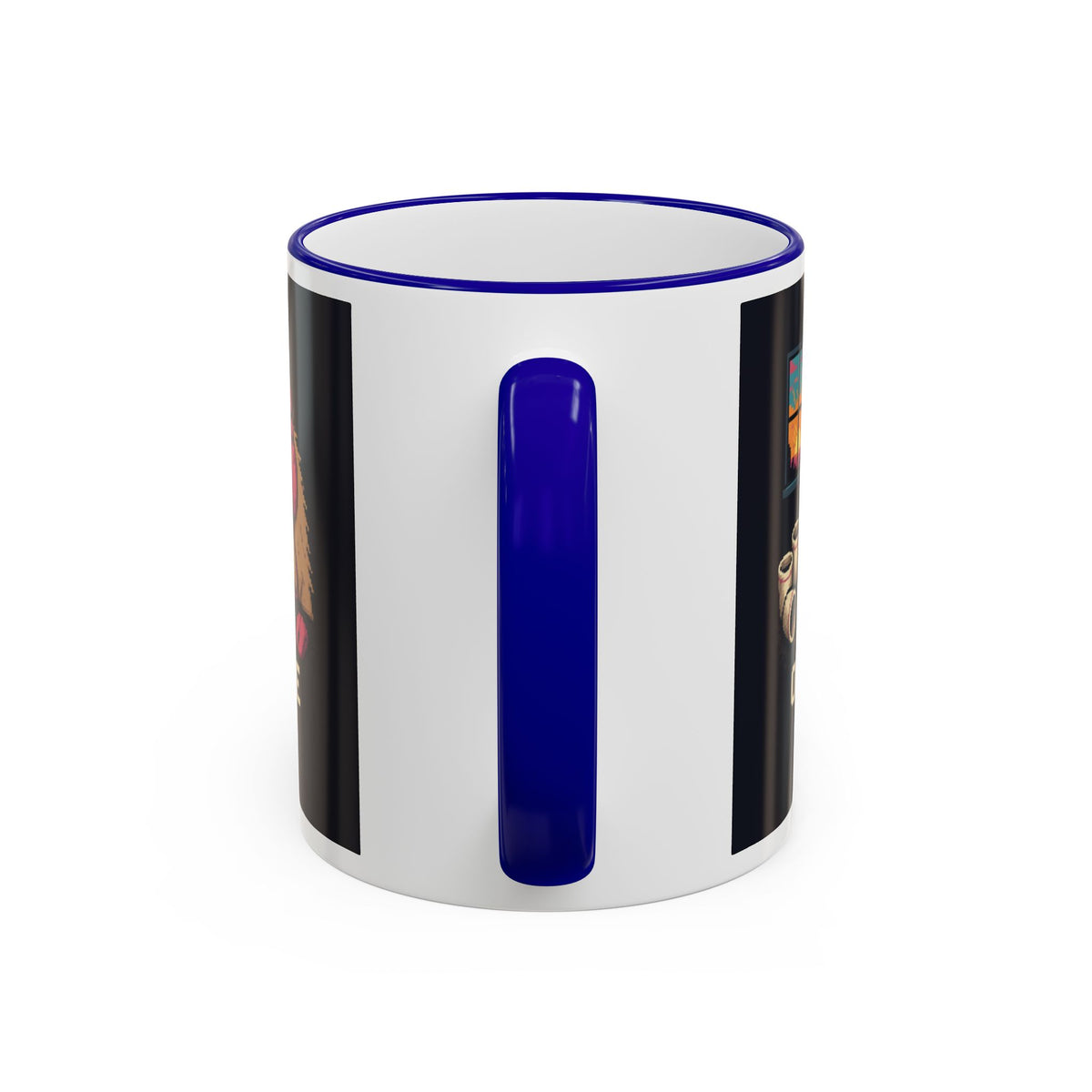 One More Match Gaming Cat Accent Mug — Wear8bit — supplier digital product render, angle 2