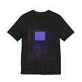 Static Noise Graphic Tee — Vertical CRT Pixel Art Shirt, Synthwave Tee — original Wear8bit pixel-art product design, product image 2, digital mockup