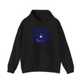 Moonlit Player Hoodie — Flashlight Gaming Pixel Art Pullover, Nostalgia Hoodie — original Wear8bit pixel-art product design, product image 2, digital mockup