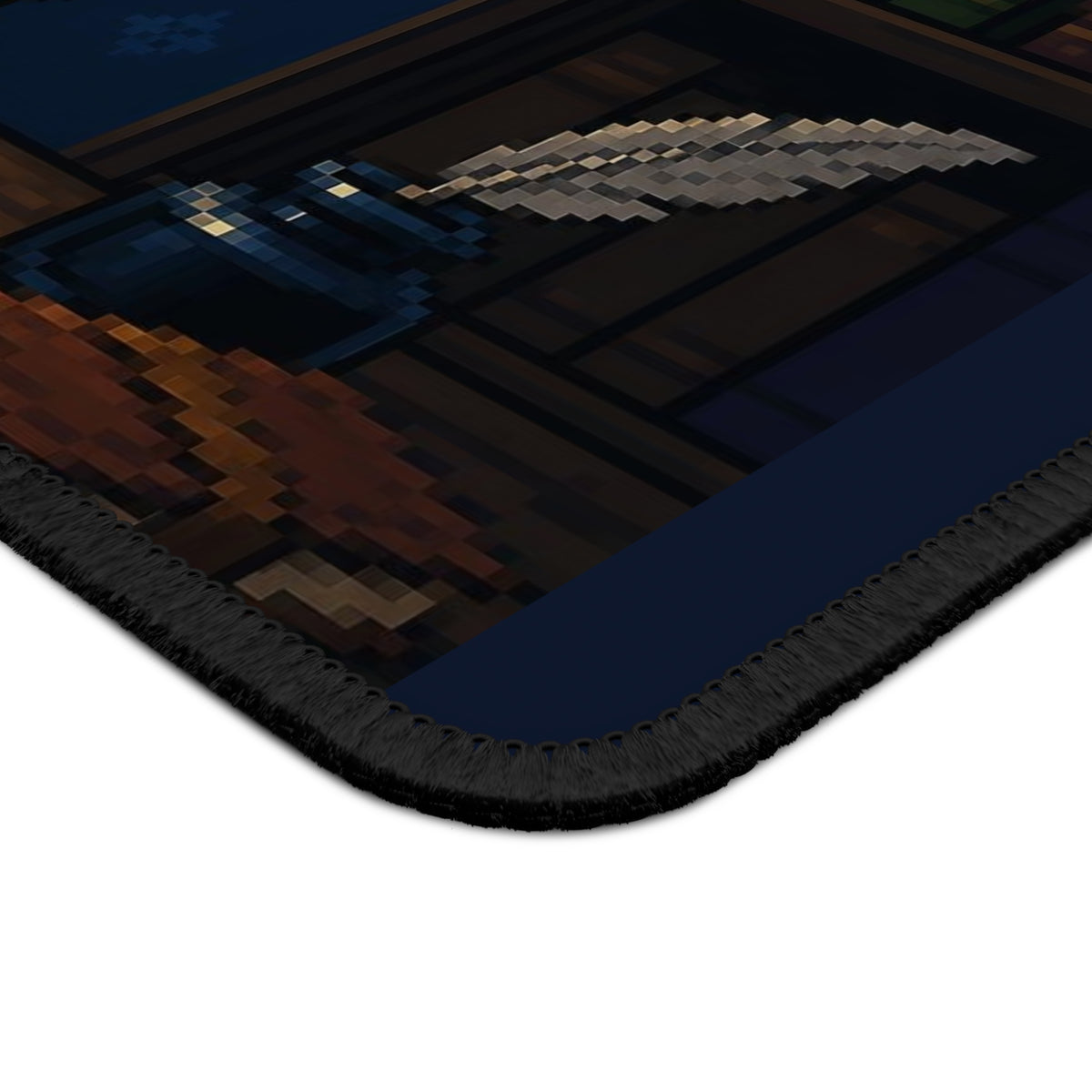Owl Lamp Mousepad — original Wear8bit pixel-art product design, product image 5, digital mockup