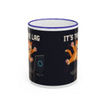 It'S The Lag Gaming Cat Accent Mug — Wear8bit — supplier digital product render, angle 1