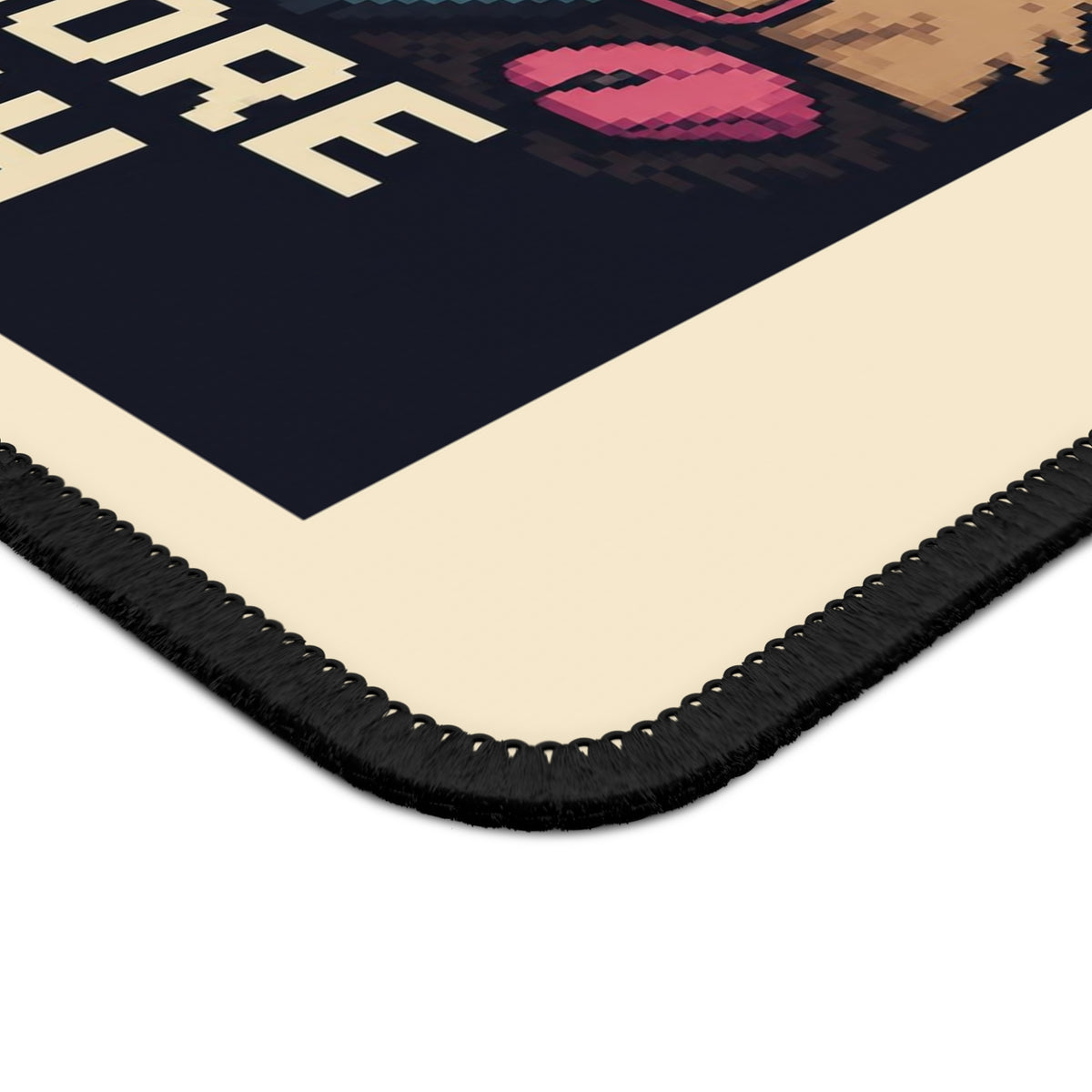 One More Match Gaming Cat Gaming Mousepad — Wear8bit — supplier digital product render, angle 4