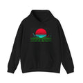 Arcade Cabinet Hoodie — Neon Pixel Art Sunset Pullover, Retro Gaming Merch — original Wear8bit pixel-art product design, product image 2, digital mockup