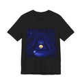 Moonlit Player Graphic Tee — Flashlight Gaming Pixel Art Shirt, Nostalgia Tee — original Wear8bit pixel-art product design, product image 2, digital mockup